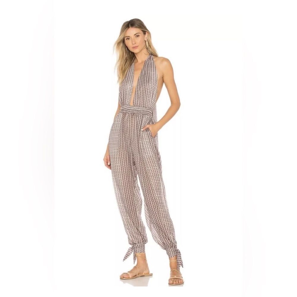 Agua Bendita Josie Python Jumpsuit‎